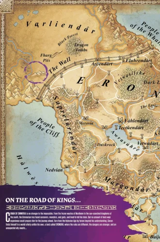Map of Erondàr (Dragonero)