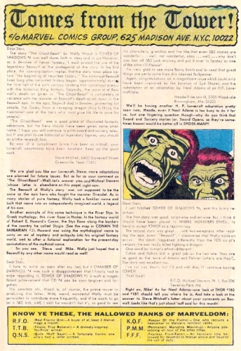 Tomes From The Tower!